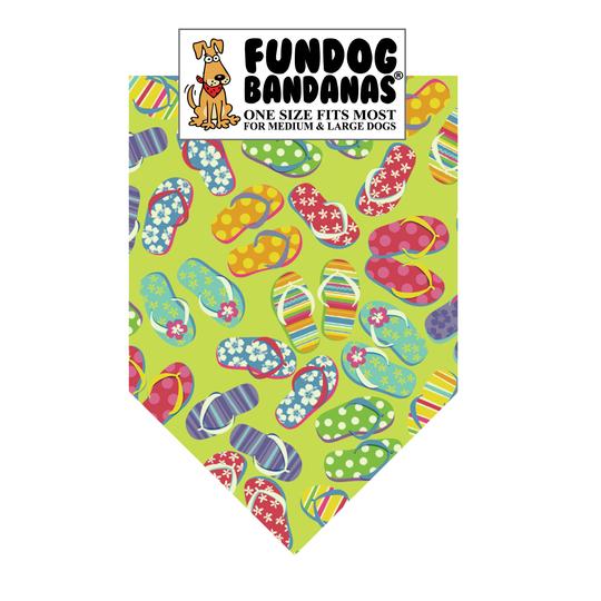 Flip Flop Summer Fun Dog Bandana