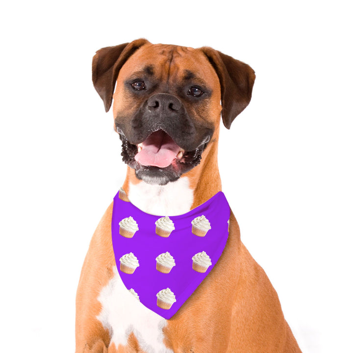 Cupcakes Pet Bandana - Purple